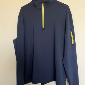 UNTUCKIT Men’s Performance Quarter Zip Pullover Navy XL EXCELLENT Condition